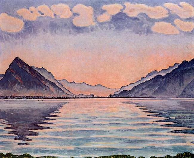 Ferdinand Hodler Lake Thun china oil painting image